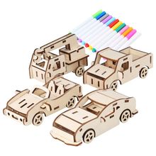 Product image of Car Assembly Game გასაფერადებელი ხის მანქანები