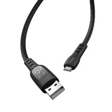 Product image of HOCO S6 Sentinel charging data cable with timing display for Micro