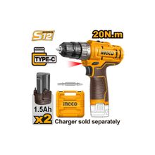 Product image of INGCO CDLI12202 12V ნახშირიანი ელექტრო ხრახნდამჭერი