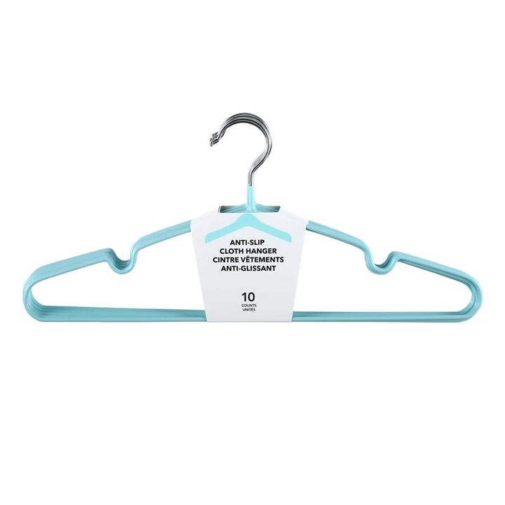 sakidisimple-anti-slip-cloth-hanger-10-counts-blue