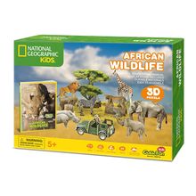 Product image of cubicfun ეროვნული გეოგრაფიული 3D ფაზლი აფრიკული ველური ცხოველები