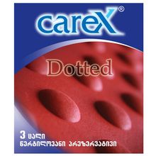 Product image of Carex Dotted პრეზერვატივი, 3 ცალი
