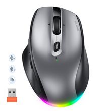 Product image of მაუსი MeeTion BTM007 2.4G+Bluetooth Office Mouse Gray