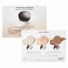 Product image of Laura Mercier Loose Setting Powder Sample Card 3 x 1g დასაფიქსირებელი პუდრის სინჯები
