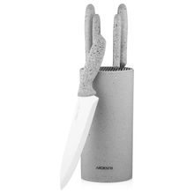 Product image of ARDESTO GEMINI AR2106GR დანების ნაკრები სადგამით 6ც