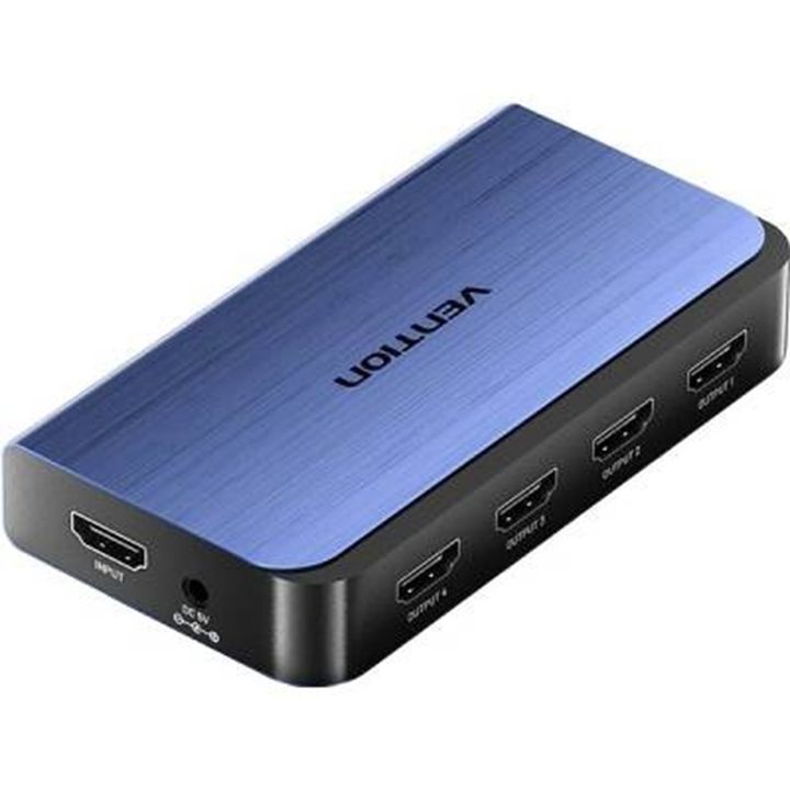 vention-akfl0-eu-1-in-4-out-hdmi-splitter-blue-aluminum-alloy-type-eu-standard-4k60hz-photo-3