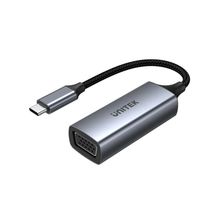 Product image of UNITEK V1413A USB-C to VGA Grey & Black ადაპტერი