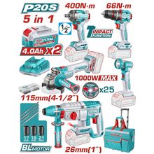 Product image of TOTAL ხელსაწყოების ნაკრები 5ც