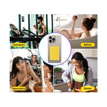 Product image of მობილურზე მისაკრავი წებოვანი სილიკონი ყვითელი