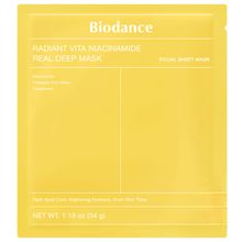 Product image of BIODANCE Radiant Vita Niacinamide Real Deep Mask 1ც სახის ჰიდროგელის ნიღაბი
