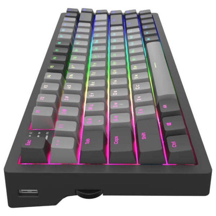 Keyboard/ Dark Project KD83A Black / Cloud Grey - Gateron Cap Teal RGB ...