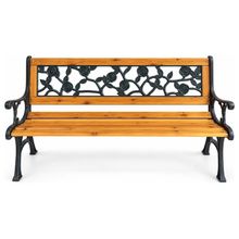 Product image of DOMINO KJF4997 ხისა და მეტალის 126X51X73 სმ საბაღე სკამი