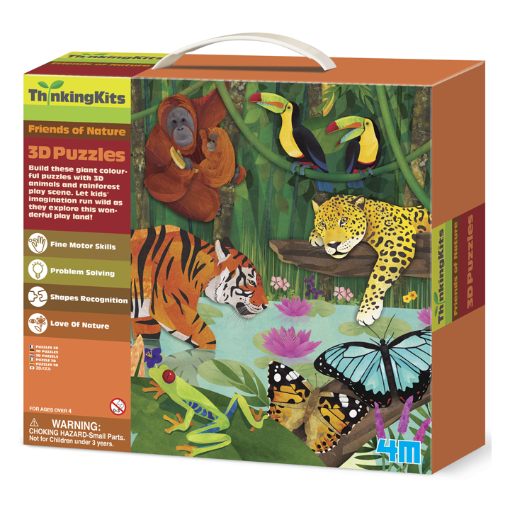 4M ტროპიკული ტყე Thinking Kits 3D Puzzles Extra.ge 139933