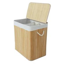 Product image of სამგანყოფილებიანი ბამბუკის სარეცხის კალათა სათავსო