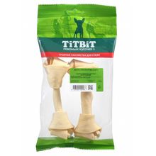 Product image of TiTBiT გაკვანძული ძვალი №4, 2 ცალი, სასუსნაო ძაღლებისთვის - რბილი შეფუთვა 57გრ