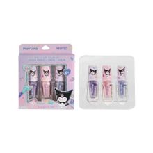 Product image of MINISO Kuromi Glossy Nail Polish Set საბავშვო ფრჩხილის ლაქის ნაკრები