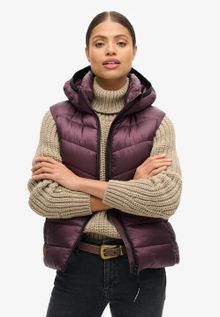 Product image of superdry ქალის ქურთუკი-ჟილეტი Hooded fuji quilt padded gilet/Wet Weather Edition