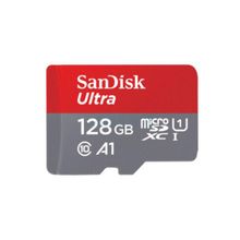 Product image of SanDisk 128GB Ultra MicroSD/HC UHS-I Card 140MB/S Class 10 SDSQUAB-128G-GN6MN Micro-SD ბარათი