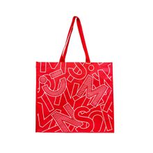 Product image of Miniso Series Square Woven Shopping Bag (S)(Red) საყიდლების ჩანთა