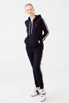 Product image of U.S. Polo Assn. 16611 ქალის ორეული შარვლით, ჰუდით (ლურჯი)