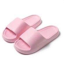 Product image of ქალის ჩუსტი(40-41)/Womens Macaron Color Bread-Shape Bathroom Slippers(Pink,40-41)