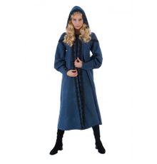 Product image of ქალის კაპიუშონიანი ლურჯი მოსასხამი ONE SIZE