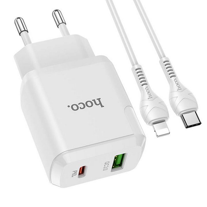 hoco-n5-favor-dual-port-pd20wqc30-chargereu-white