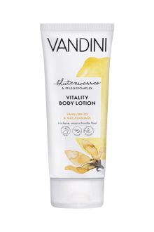 Product image of Vandini Vitality ტანის ლოსიონი მშრ. და პრობლემური კანის ვანილის ყვავილი და მაკადამიის ზეთი 200მლ
