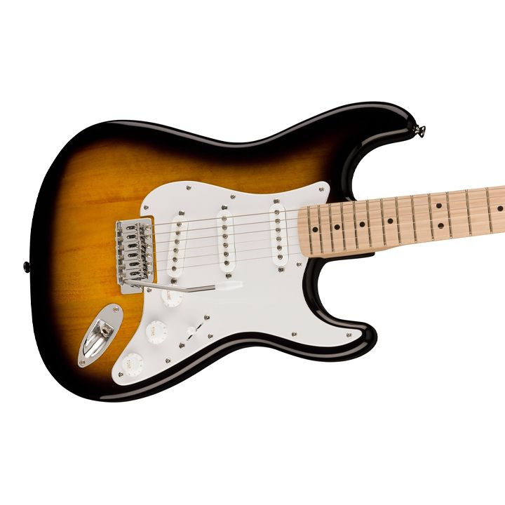 fender-squier-sonic-stratocaster-maple-fingerboard-white-pickguard-2-color-sunburst-eleqtro-gitara-photo-4