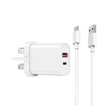 Product image of Wiwu 18W Essential GaN Fast Charger Wi-G006 EU A-C white
