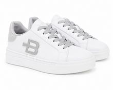 Product image of SNEAKER CALF&GLIT WHITE AND SILVER სნიკერი 41