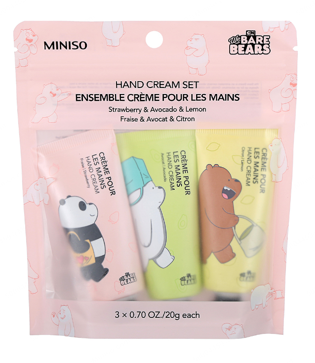 khelis-kremis-nakrebiwe-bare-bears-moisturizing-hand-cream-setstrawberry-avocado-lemon-scent