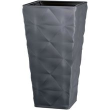 Product image of FORM PLASTIC DIVA SLIM SQUARE 40 ანტრაციტი 4680-014 ქოთანი ყვავავილის