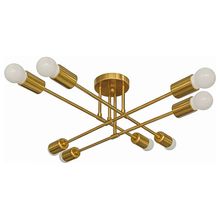 Product image of BELLA MITA 0809-8 FG 8 ნათურიანი E27 ცოკოლით ოქროსფერი ჭაღი