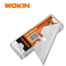 Product image of საკანცელარიო დანის სათადარიგო პირები Wokin 301810, 61*19mm, 10Pcs, Blade Set, Silver