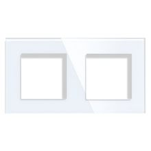 Product image of ჩარჩო Elegant Smart Home 2 მინის თეთრი