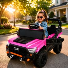 Product image of საბავშვო ელექტრო მანქანა AUDI GM-502-PINK (2 ძრავა, 12V)