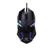Product image of MeeTion M371 USB Wired Rainbown Backlit Mouse მაუსი შავი
