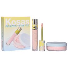 Product image of Kosas&nbsp;Brighten & Blur Set Color Corrector Loose Setting Powder Face Set  magic-pink სასაჩუქრე ნაკრები