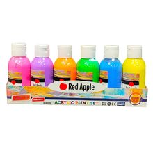 Product image of Red Apple აკრილის საღებავები 6x100მლ
