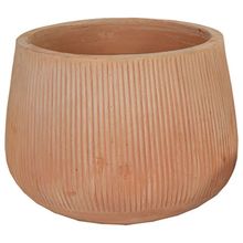 Product image of MEGA COLLECTIONS WHITEWASH VERT. RIB CAULDRON D30H24 კერამიკული ქოთანი