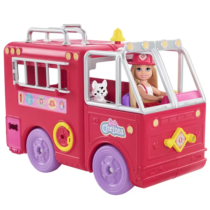 mattel-barbie-chelsea-fire-truck-vehicle-tojina-aqsesuarebit-photo-2