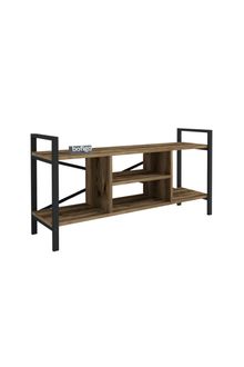 Product image of Comfo ტელევიზორის მაგიდა მეტალის კარკასით და მუქი ხის ფაქტურით