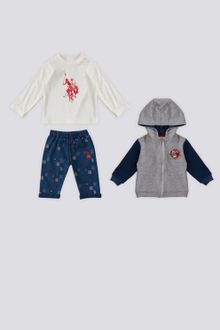 Product image of US POLO ASSN USB1516 V1 სამეულის კომპლექტი ქურთუკით, ქუდით