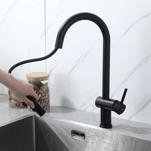 Product image of FRAP F60807-6 Black სამზარეულოს შემრევი ონკანი
