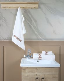 Product image of პირსახოცი - ELAIN EMBROIDERED FACE TOWEL ECRU 50x85