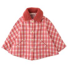 Product image of Gingersnaps Plaid Wool Cape With Collar ქურთუკი