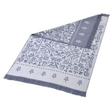 Product image of ხალიჩა -  LEAF ACRYLIC FRINGED RUG 80X150 CM GREY