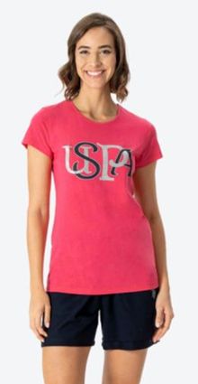 Product image of U.S. Polo Assn. 16995 ქალის ორეული შორტით (ვარდისფერი)