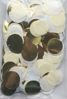 Product image of შესაფუთი ქაღალდი/Circular Confetti - Diameter 2.5cm (Golden, White, Yellow)